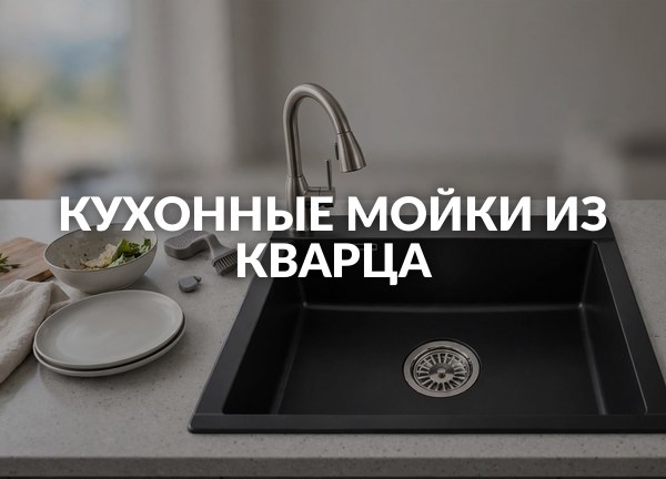 Кухонные мойки из кварца
