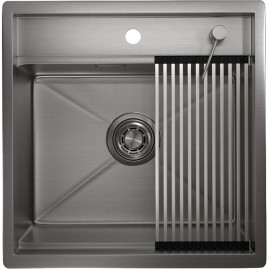 Кухонная мойка GRANULA KITCHEN SPACE KS-5051 сталь сатин