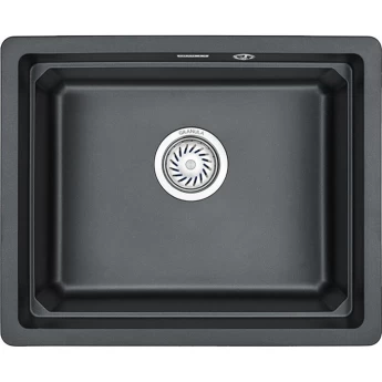 Кухонная мойка GRANULA KS-5501U, шварц (черный металлик)