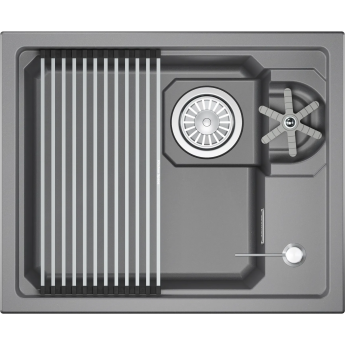 Кухонная мойка GRANULA KS-5505RU АЛЮМИНИУМ кварц