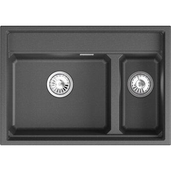 Кухонная мойка GRANULA KS-7302i чЕрный металлик кварц
